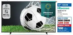 OK Furniture Hisense 65" QLED 4K TV offer