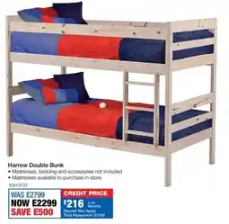 OK Furniture Harrow Double Bunk offer