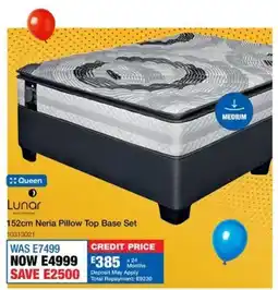 OK Furniture Lunar 152cm Neria Pillow Top Base Set offer