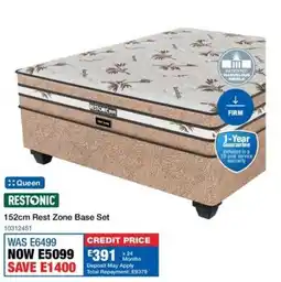 OK Furniture Restonic 152cm Rest Zone Base Set offer