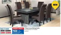 OK Furniture Luna Dining Suite offer