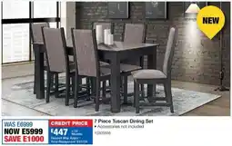 OK Furniture Tuscan Dining Set offer