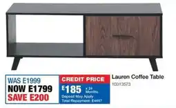 OK Furniture Lauren Coffee Table offer