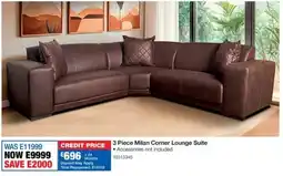 OK Furniture Milan Corner Lounge Suite offer