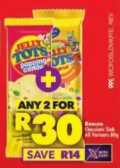 Shoprite Beacon Chocolate Slab All Variants offer