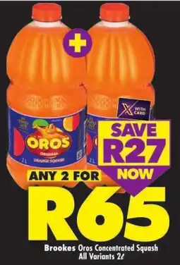 Shoprite Brookes Oros Concentrated Squash All Variants offer