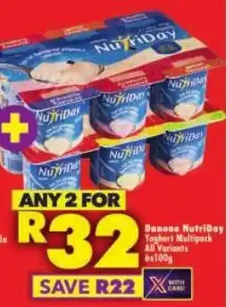 Shoprite Danone NutriDay Yoghurt Multipack All Variants offer