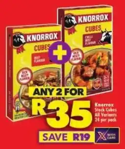Shoprite Knorrox Stock Cubes All Variants offer