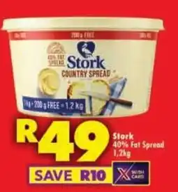 Shoprite Stork 40% Fat Spread offer