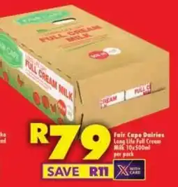 Shoprite Fair Cape Dairies Long Life Full Cream Milk offer