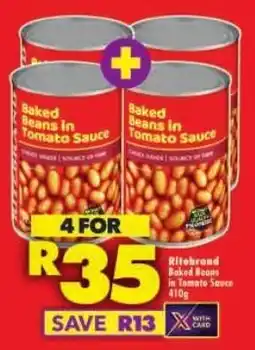 Shoprite Ritebrand Baked Beans in Tomato Sauce offer