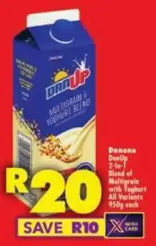 Shoprite Danone DanUp 2-In-1 Blend of Multigrain with Yoghurt All Variants offer