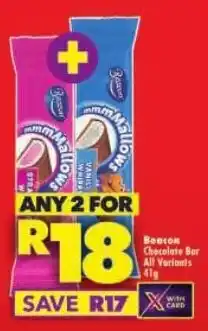 Shoprite Beacon Chocolate Bar All Variants offer