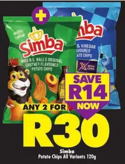 Shoprite Simba Potato Chips All Variants offer