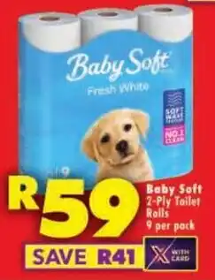 Shoprite Baby Soft 2-Ply Toilet Rolls offer
