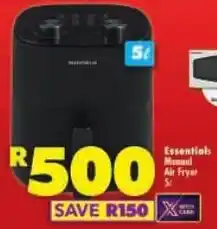 Shoprite Essentials Manual Air Fryer offer