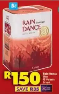 Shoprite Rain Dance Wine All Variants offer