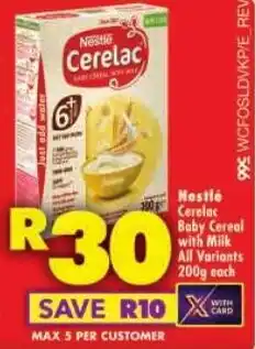 Shoprite Nestlé Cerelac Baby Cereal with Milk All Variants offer