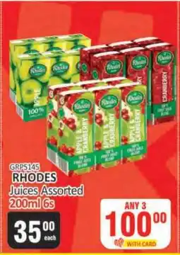 KitKat Cash and Carry RHODES Juices Assorted 200ml 6s offer