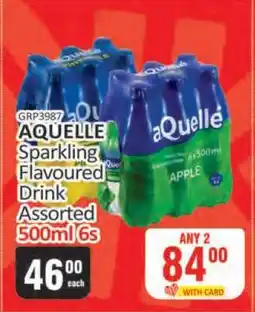 KitKat Cash and Carry AQUELLE Sparkling Flavoured Drink Assorted 500ml 6s offer