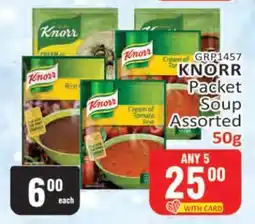 KitKat Cash and Carry Knorr Packet Soup Assorted-50g offer