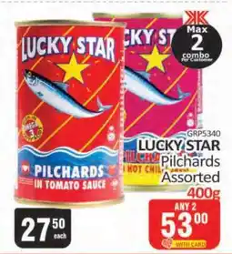 KitKat Cash and Carry Lucky Star Pilchards Assorted-400g offer
