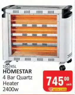 KitKat Cash and Carry HOMESTAR 4 Bar Quartz Heater 2400w offer