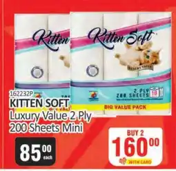 KitKat Cash and Carry KITTEN SOFT Luxury Value 2 Ply 200 Sheets Mini offer