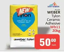 KitKat Cash and Carry WEBER Tylon Ceramic Adhesive Wb11 20kg offer