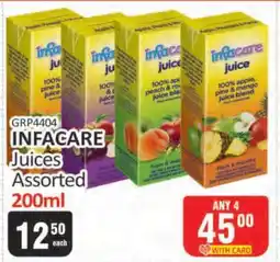KitKat Cash and Carry INFACARE Juices Assorted 200ml offer