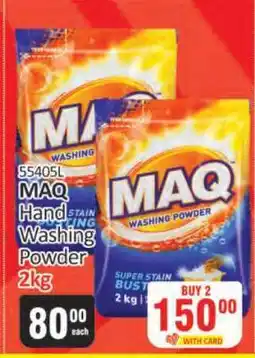 KitKat Cash and Carry MAQ HAND WASHING POWDER 2kg offer