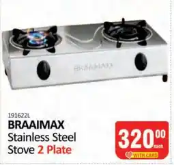 KitKat Cash and Carry BRAAIMAX Stainless Steel Stove 2 Plate offer