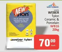 KitKat Cash and Carry WEBER Tylon Ceramic & Porcelain WB16 20kg offer
