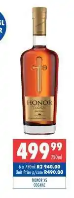 Ultra Liquors Honor VS Cognac offer