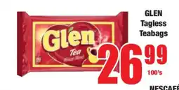 Boxer GLEN Tagless Teabags offer