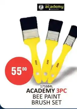 KitKat Cash and Carry ACADEMY 3pc Bee Paint Brush Set offer