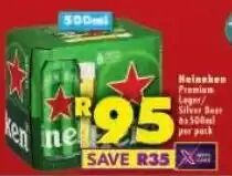 Shoprite Heineken Premium Lager/ Silver Beer offer