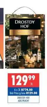Ultra Liquors Drostdy Hof Adelpract offer