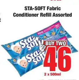 Boxer STA-SOFT Fabric Conditioner Refill Assorted offer