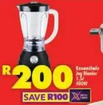 Shoprite Essentials Jug Blender 400W offer