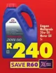 Shoprite Engen Multigrade 20w-50 Motor Oil offer