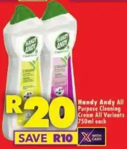 Shoprite Handy Andy All Purpose Cleaning Cream All Variants offer