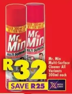 Shoprite Mr. Min Multi-Surface Cleaner All Variants offer