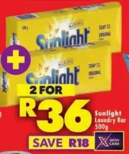 Shoprite Sunlight Laundry Bar offer