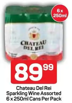 Pick n Pay Chateau Del Rei Sparkling Wine Assorted Cans offer