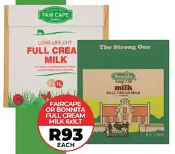 1UP Fair Cape or Bonnita Long Life Milk offer