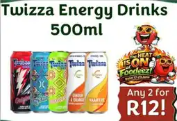 Foodeez Twizza Energy Drinks offer
