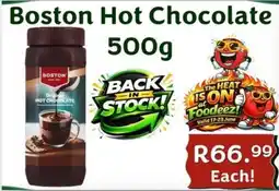 Foodeez Boston Hot Chocolate offer