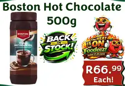 Foodeez Boston Hot Chocolate offer