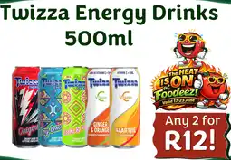 Foodeez Twizza Energy Drinks offer